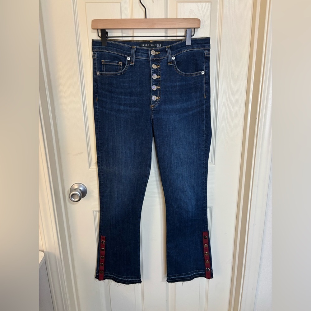 Veronica Beard Carolyn Baby Boot Jeans | Tailored Designer Bootcut Denim | Size - Picture 4 of 10